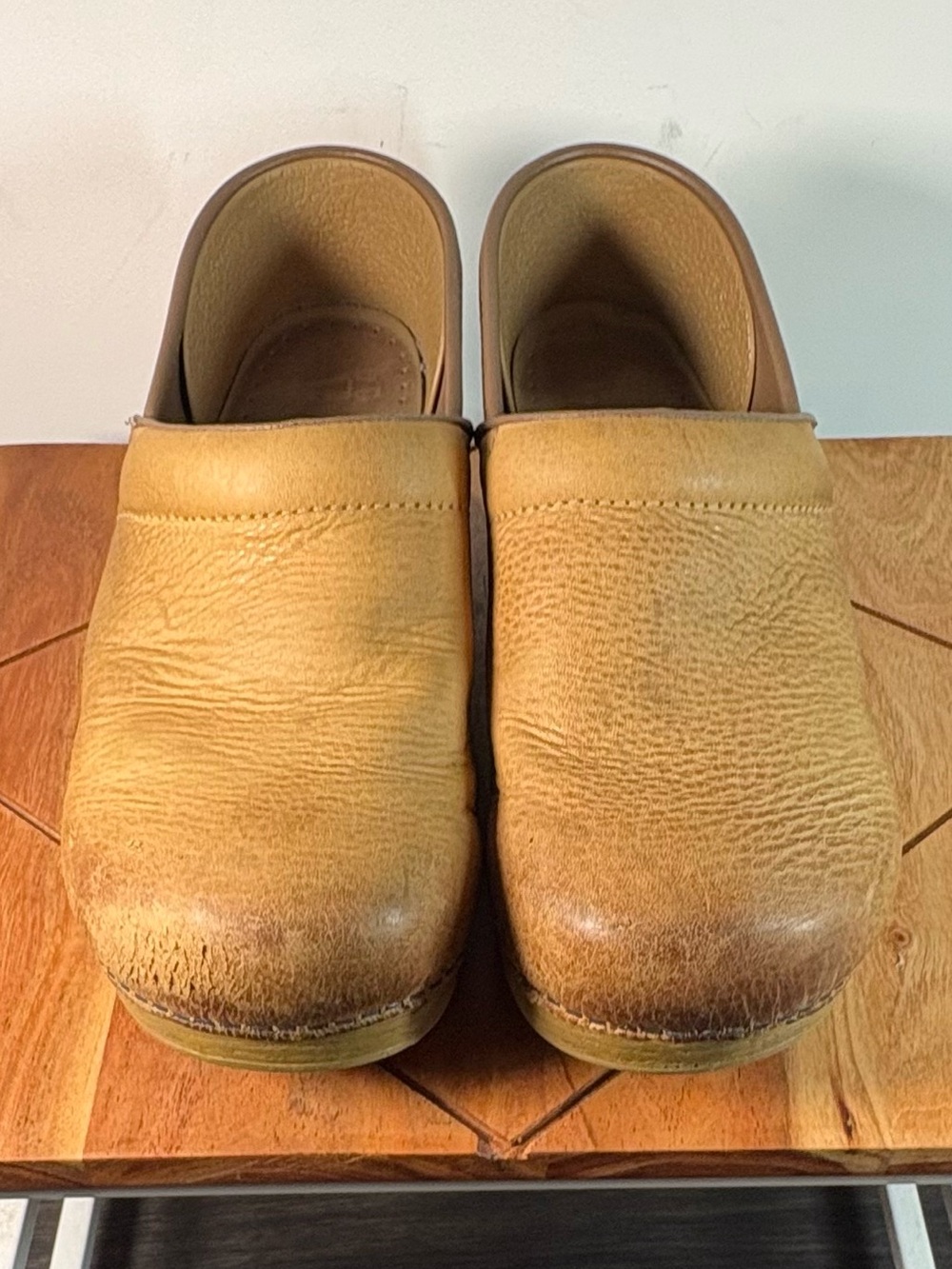 DANSKO Leather Slip-On Clog in Tan EU41